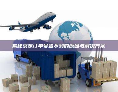 揭秘京东订单号查不到的原因与解决方案