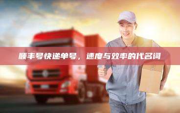顺丰号快递单号，速度与效率的代名词