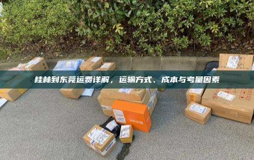 桂林到东莞运费详解，运输方式、成本与考量因素