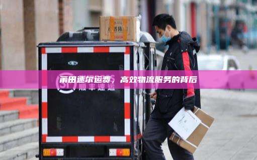 莆田速尔运费，高效物流服务的背后