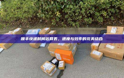 顺丰快递时间估算表，速度与效率的完美结合