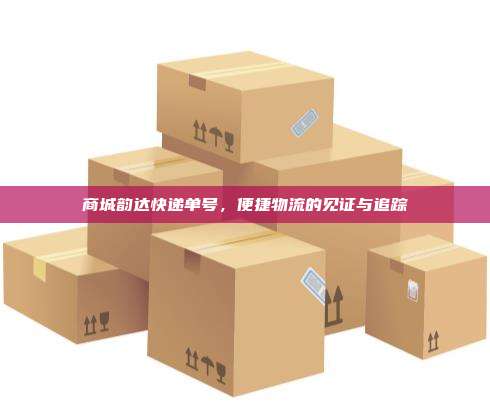 商城韵达快递单号，便捷物流的见证与追踪