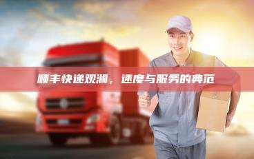顺丰快递观澜，速度与服务的典范