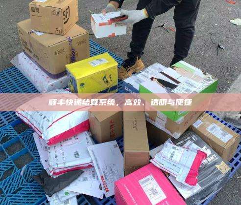 顺丰快递结算系统，高效、透明与便捷