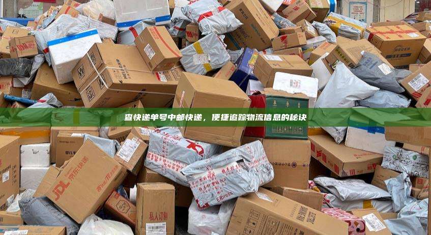 查快递单号中邮快递，便捷追踪物流信息的秘诀