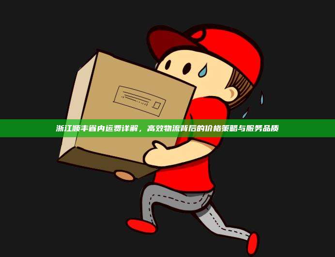 浙江顺丰省内运费详解，高效物流背后的价格策略与服务品质