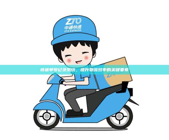 快递单号记录系统，提升物流效率的关键要素