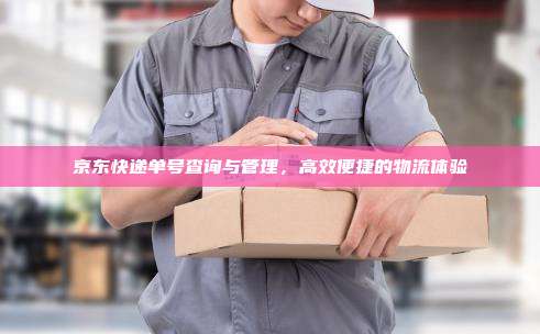 京东快递单号查询与管理，高效便捷的物流体验