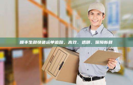 顺丰生鲜快递运单追踪,高效、透明、保障新鲜