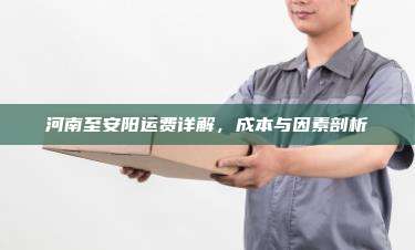 河南至安阳运费详解,成本与因素剖析