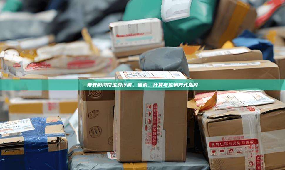 泰安到河南运费详解,因素、计算与运输方式选择