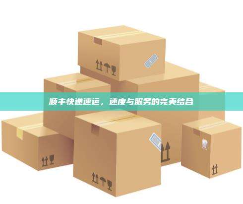 顺丰快递速运，速度与服务的完美结合