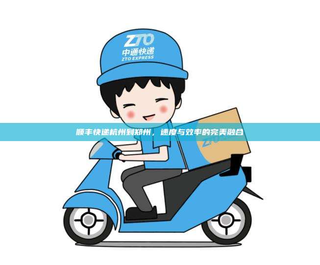 顺丰快递杭州到郑州,速度与效率的完美融合