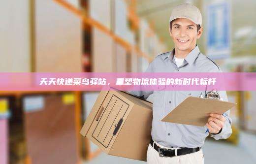天天快递菜鸟驿站,重塑物流体验的新时代标杆