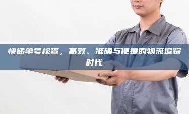快递单号检查,高效、准确与便捷的物流追踪时代
